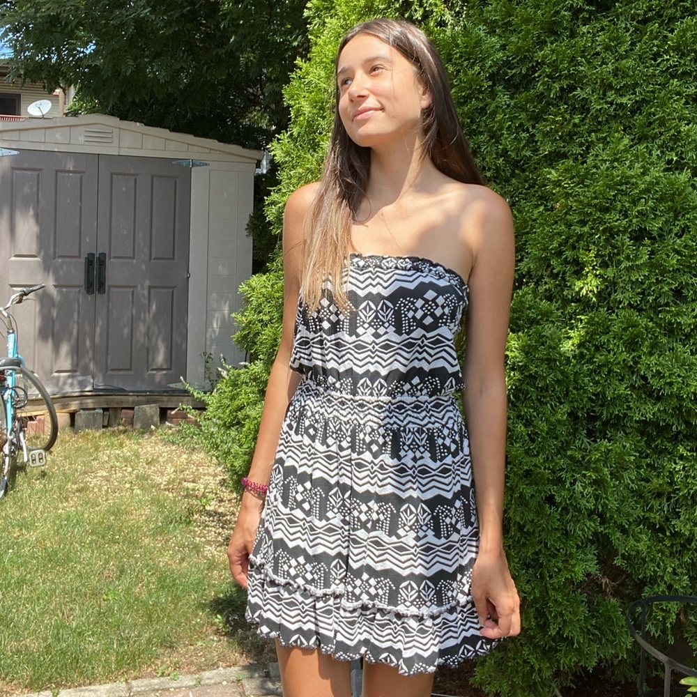 Strapless summer dress